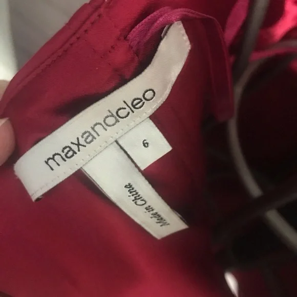 29) Max & Cleo Peplum Dress Size 6 - Picture 8 of 9